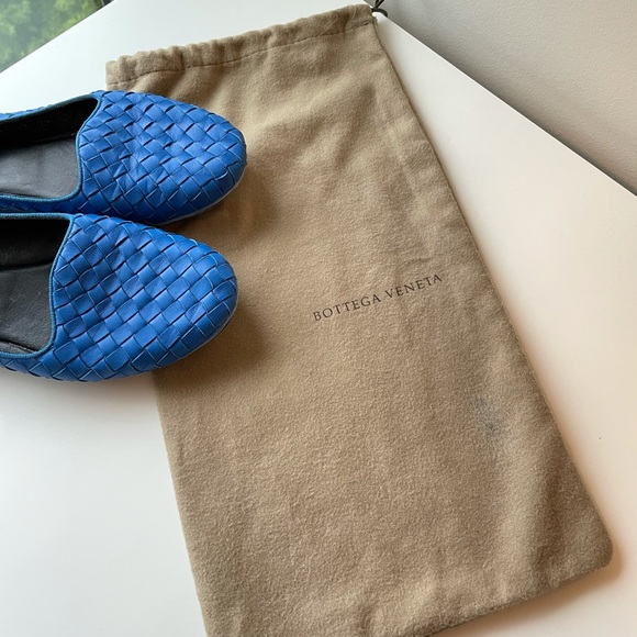 Bottega Veneta women’s intrecciato blue flats 36.5 - Picture 9 of 9